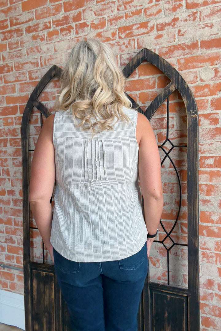 Make It Count Pinstriped Tank