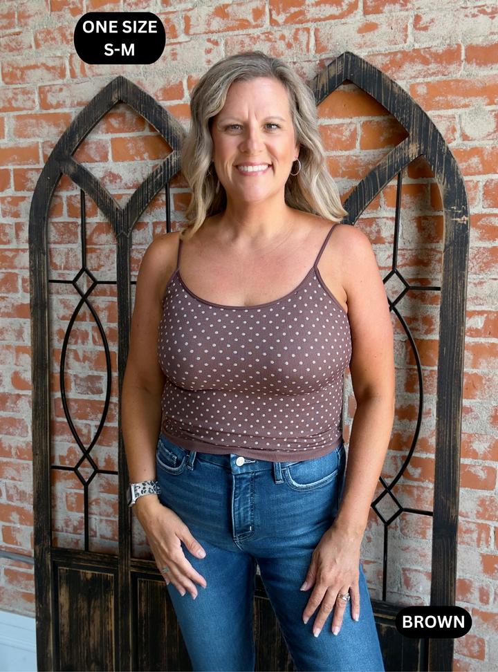 Bring It Polka Dot Cami-2 Colors