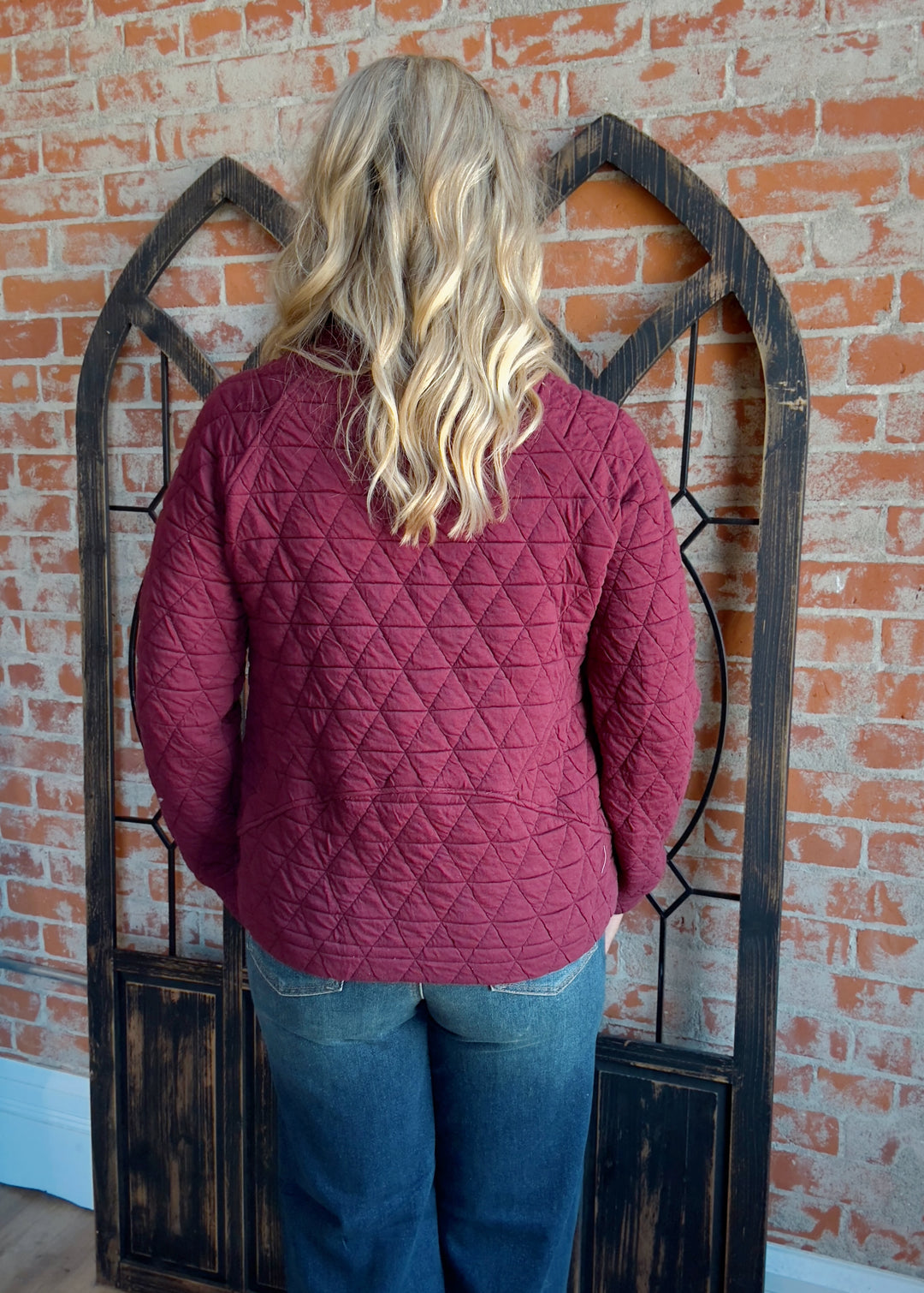 Feeling Unstoppable Quilted Half Zip