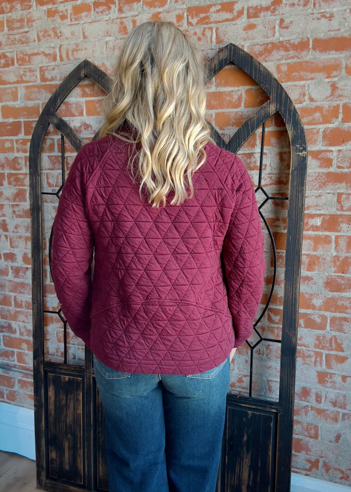 Feeling Unstoppable Quilted Half Zip