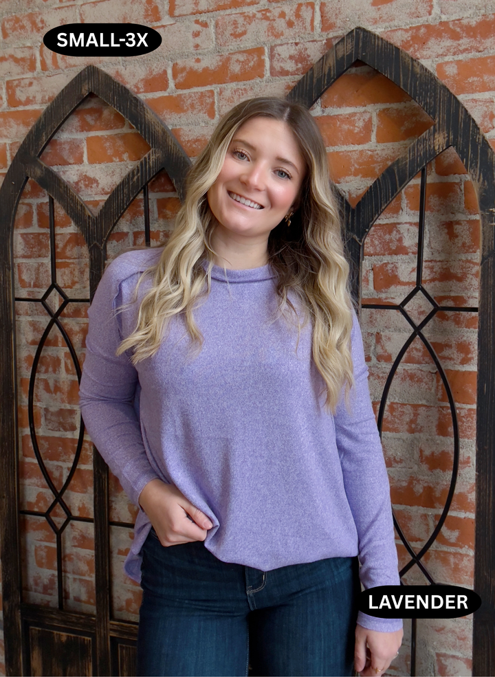 A Soft Hug Long Sleeve-Blue Tones