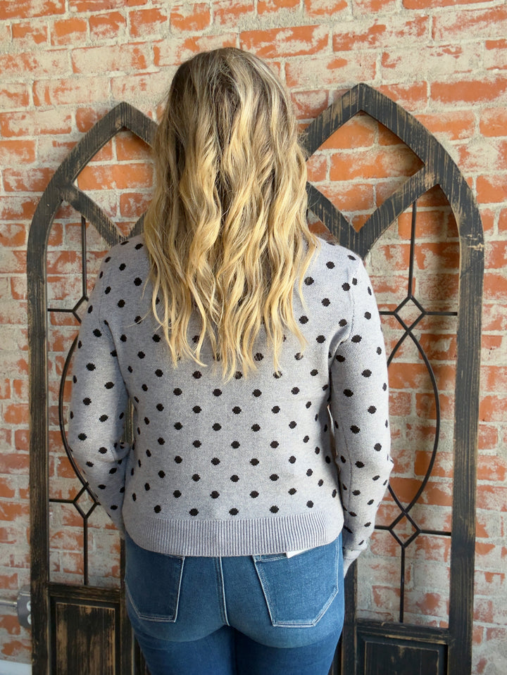 Pop, Lock & Polka Dot It Cardigan