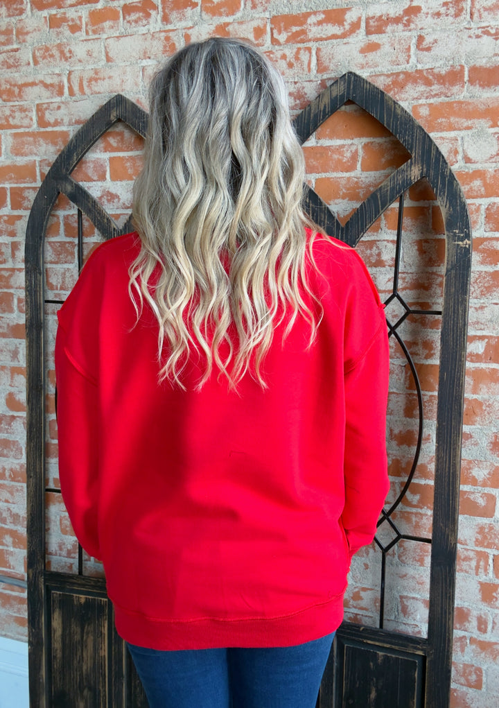 Polka Dot OHIO Mock Neck
