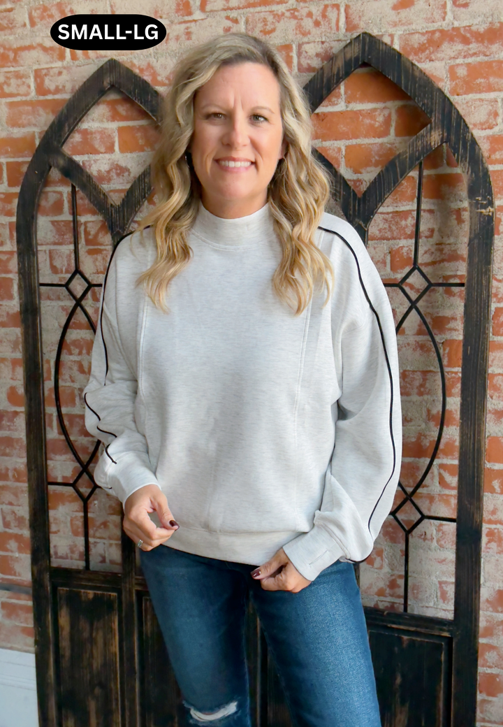 Let Me Be Scuba Piping Crewneck