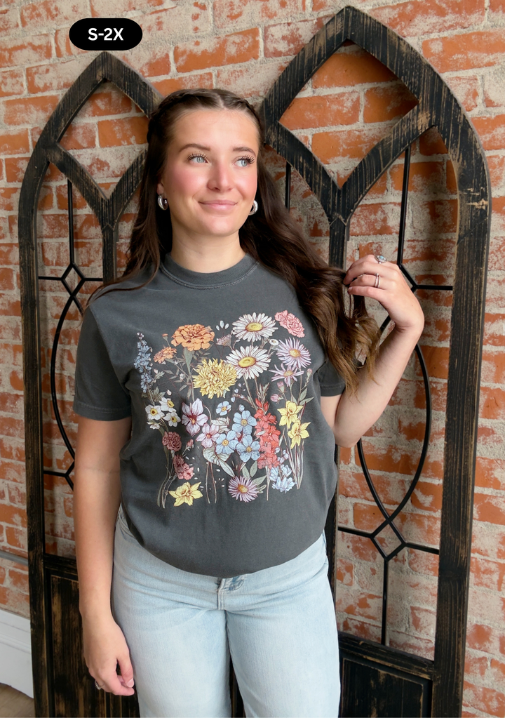 Vintage Wildflowers Graphic Tee