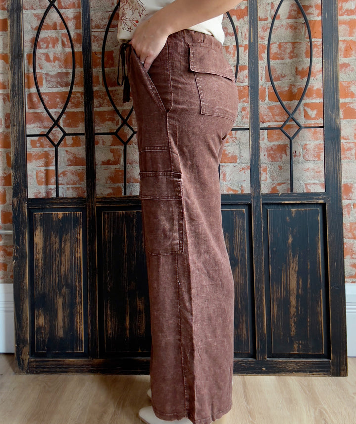 Good Lesson Cargo Pant-Brown