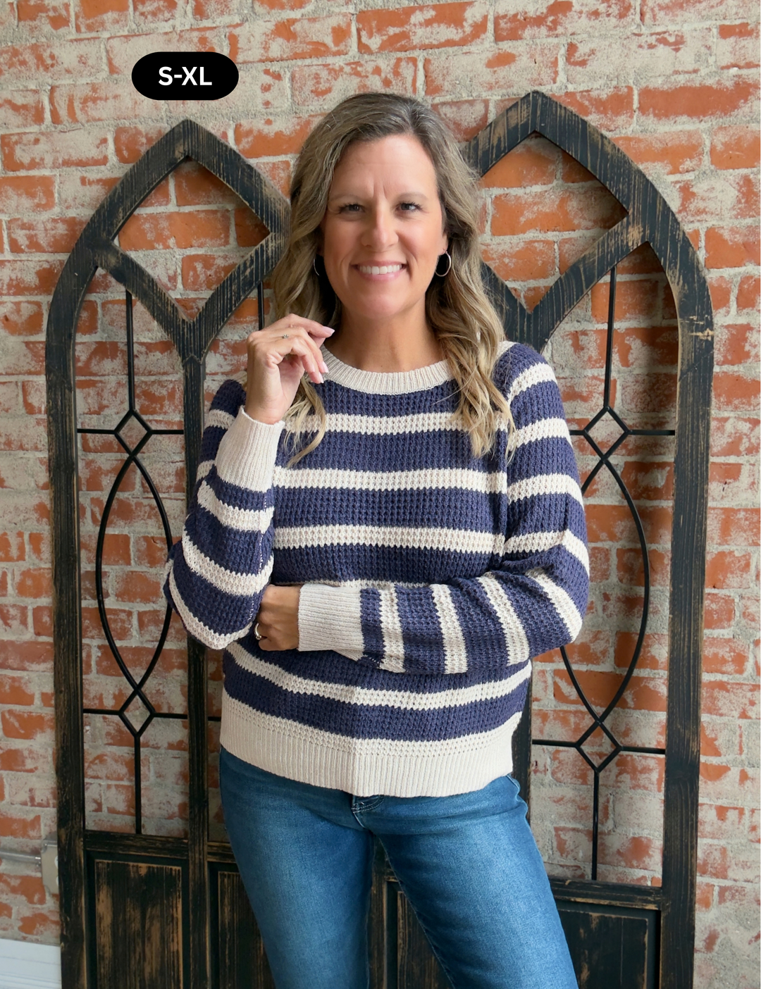 Take Me With You Striped Sweater