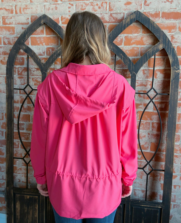 Just Go With It Spring Jacket- Orchid & Coral