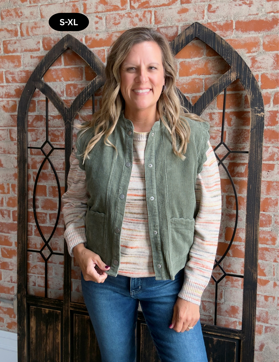 Go The Extra Mile Corduroy Vest