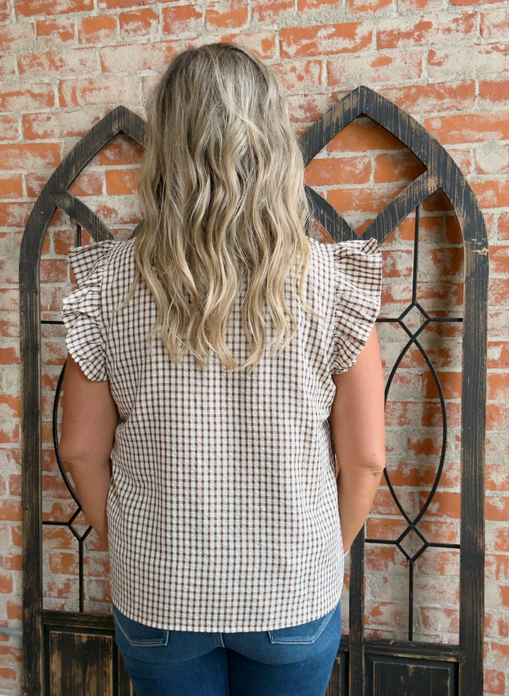 Teaching Lessons Gingham Blouse
