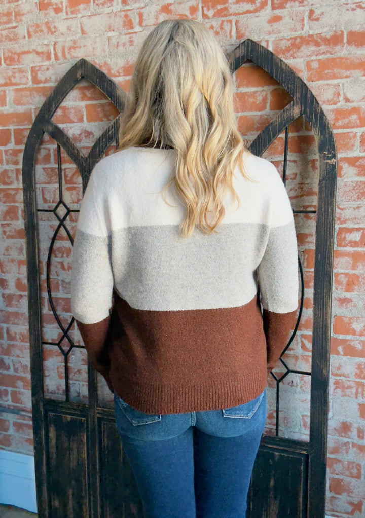 To The Limit Color Block Sweater