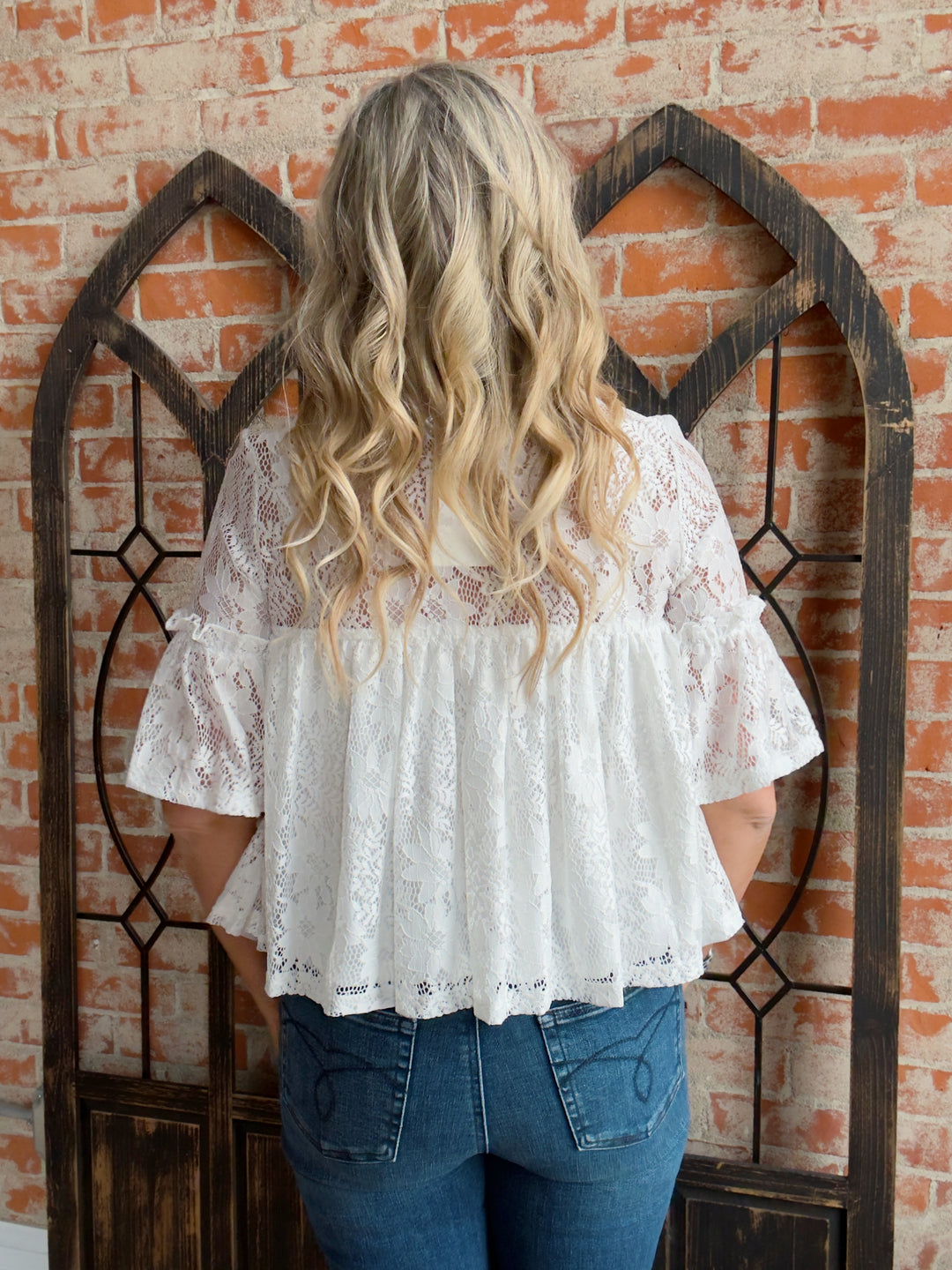 I Have Plans Lace Blouse