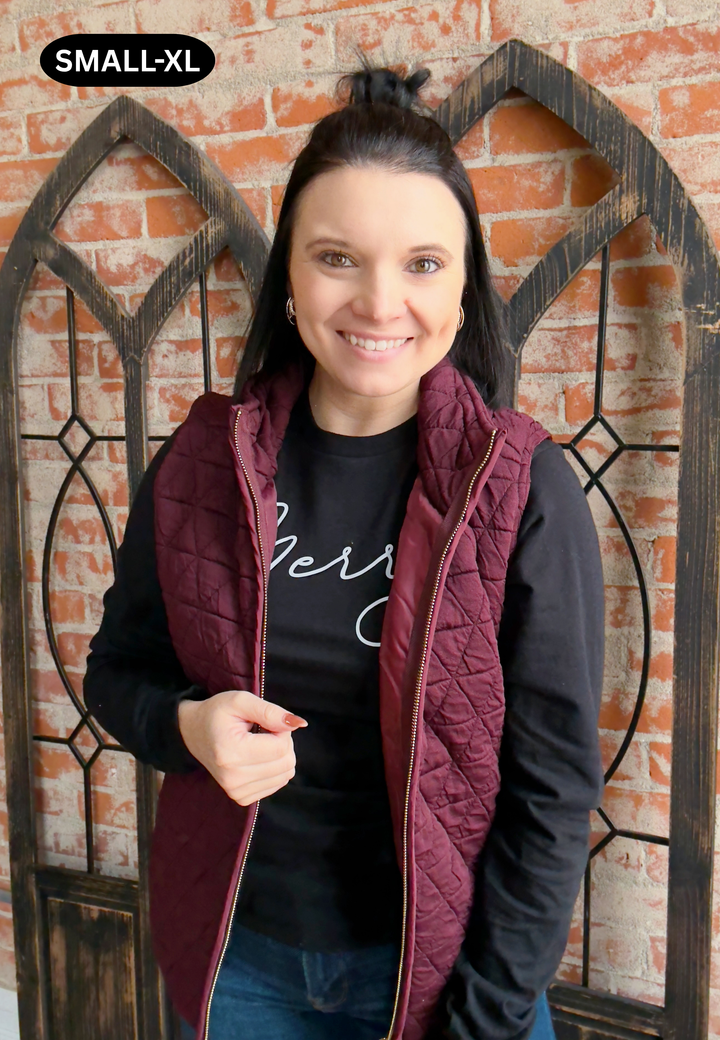 Gettin' Cozy Quilted Vest