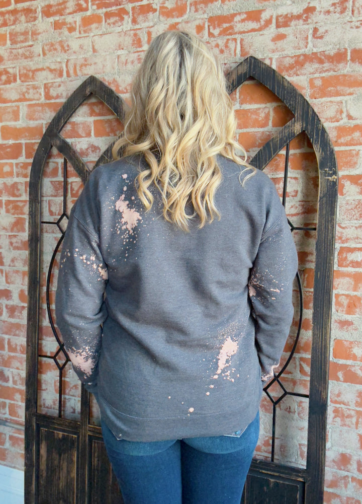 Bleached Cross Crewneck