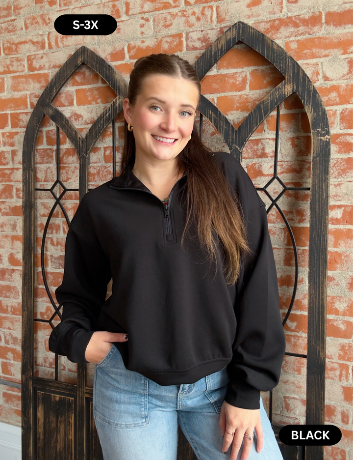 Forever A Front Runner Basic Scuba Half Zip-Neutrals