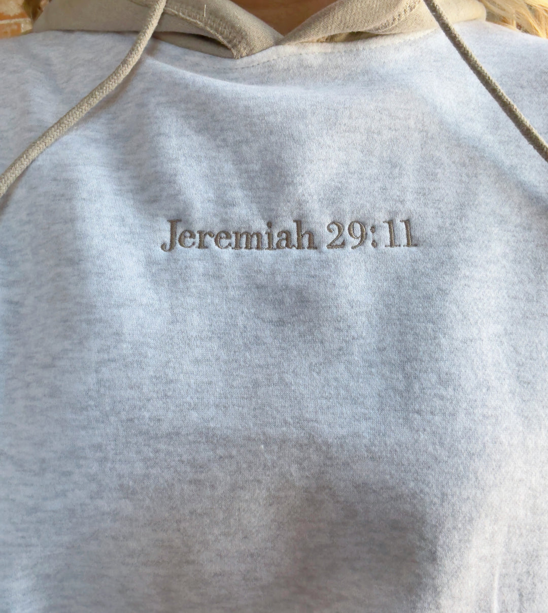 Bible Verse Color Block Hoodie