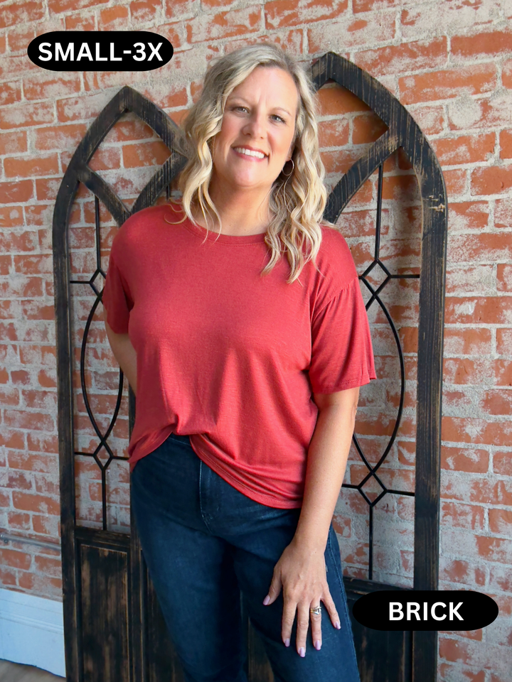 Short Lived Basic Tee-Fall Colors