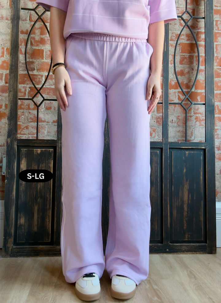 Let Me Be Scuba Piping Pant-Blossom/Cream