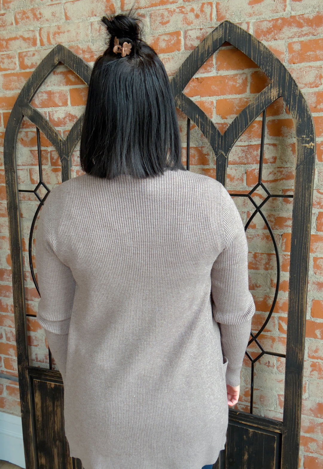 Feels Like Home Waffle Cardigan-Holiday Colors