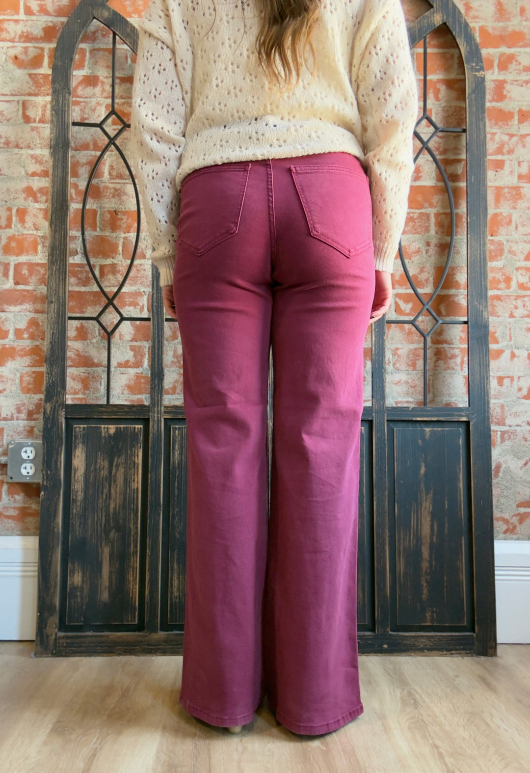 Judy Blue Boysenberry Wide Leg