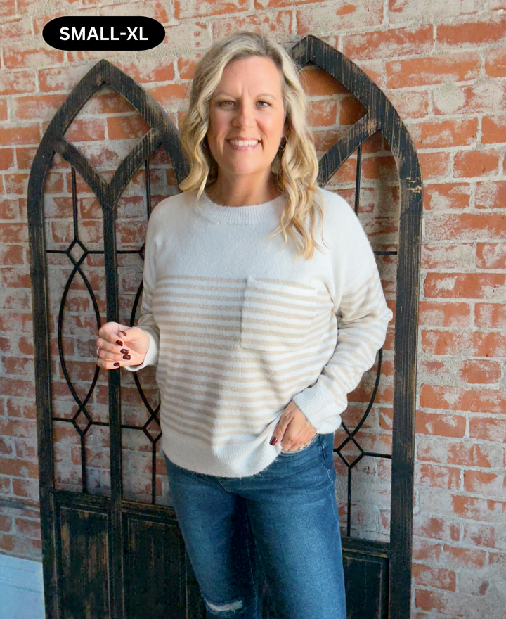 In The Midst Of It Striped Sweater