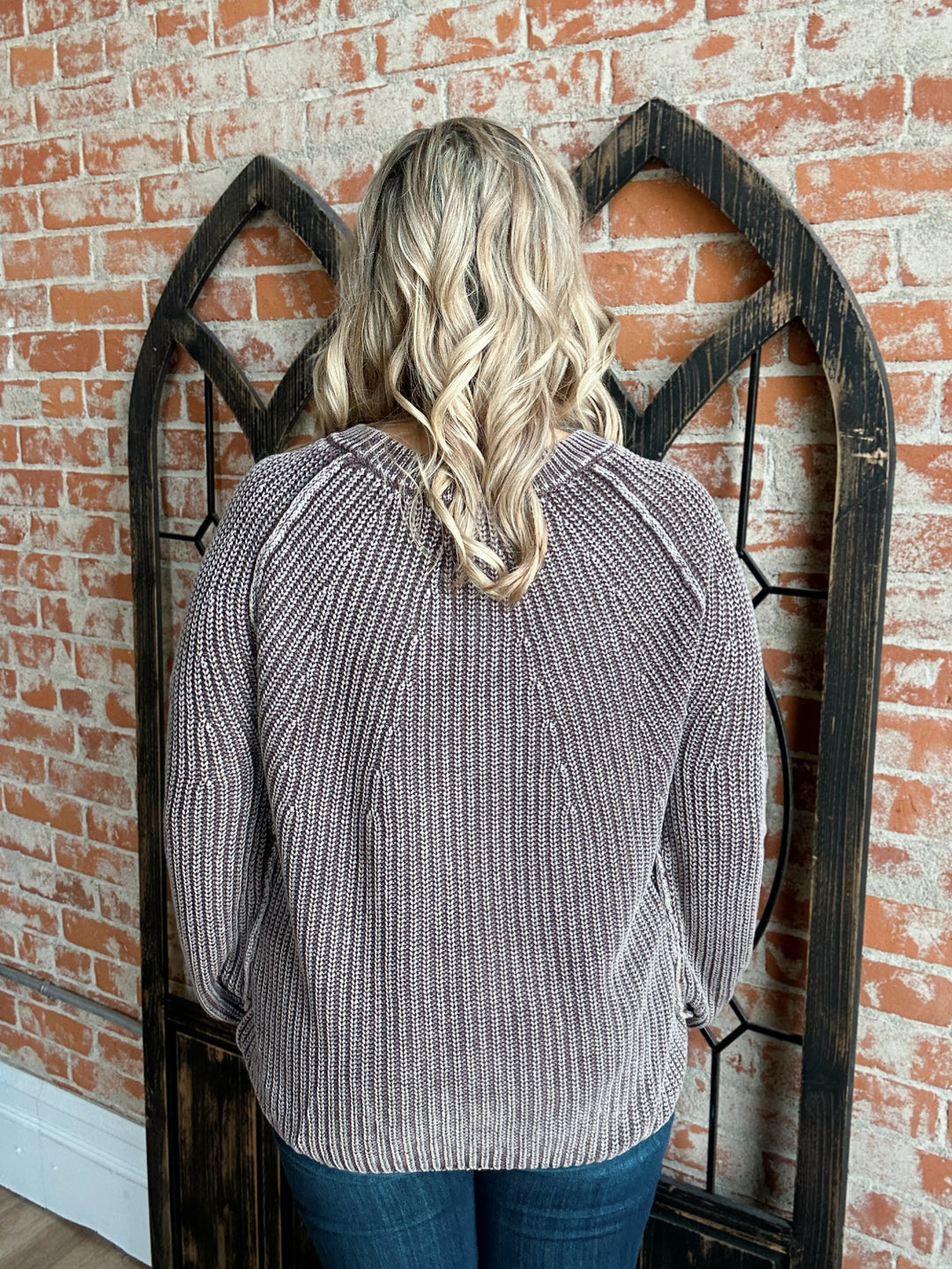 Warm Hug Washed Sweater-2 Colors