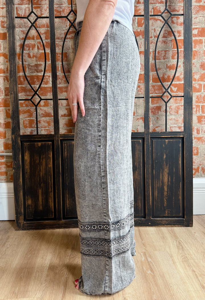 In The Moment Crochet Detail Pant