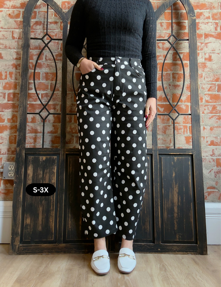 Polka-Boo Slim Barrel Jean