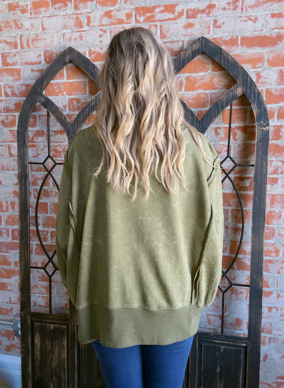 My Wildflower Crewneck-Olive