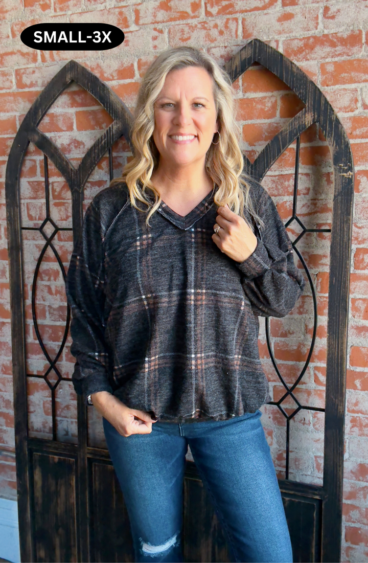 Having A Plaid Moment Long Sleeve