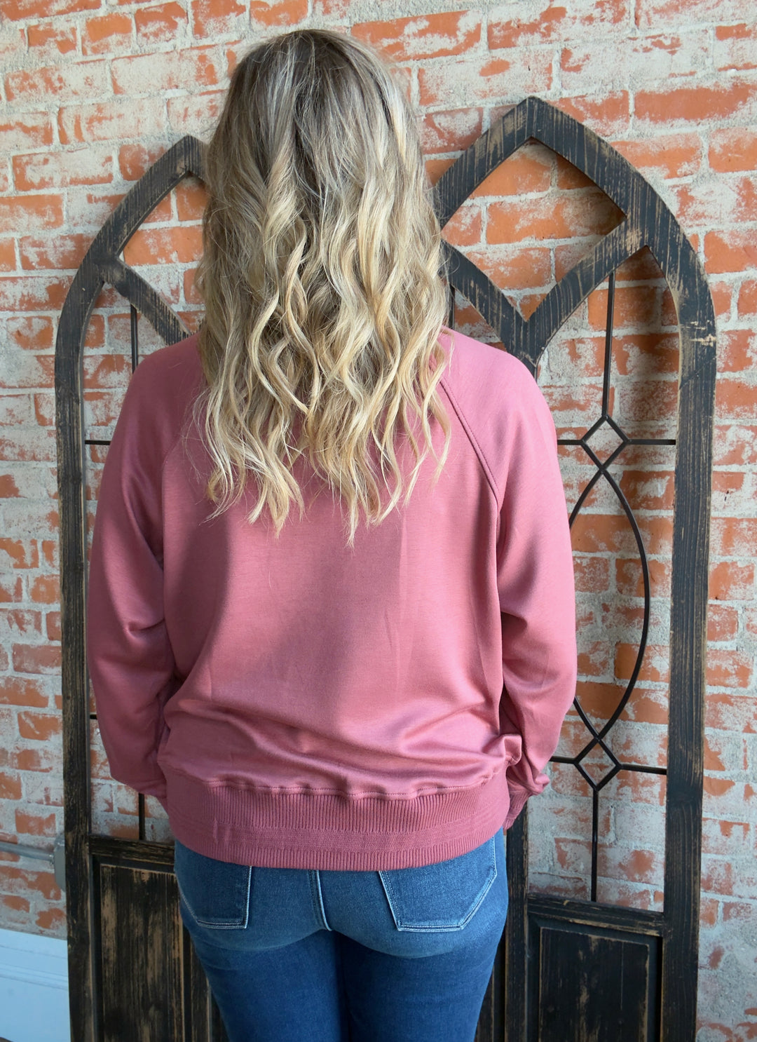 Check It Scuba Mock Neck-Marsala