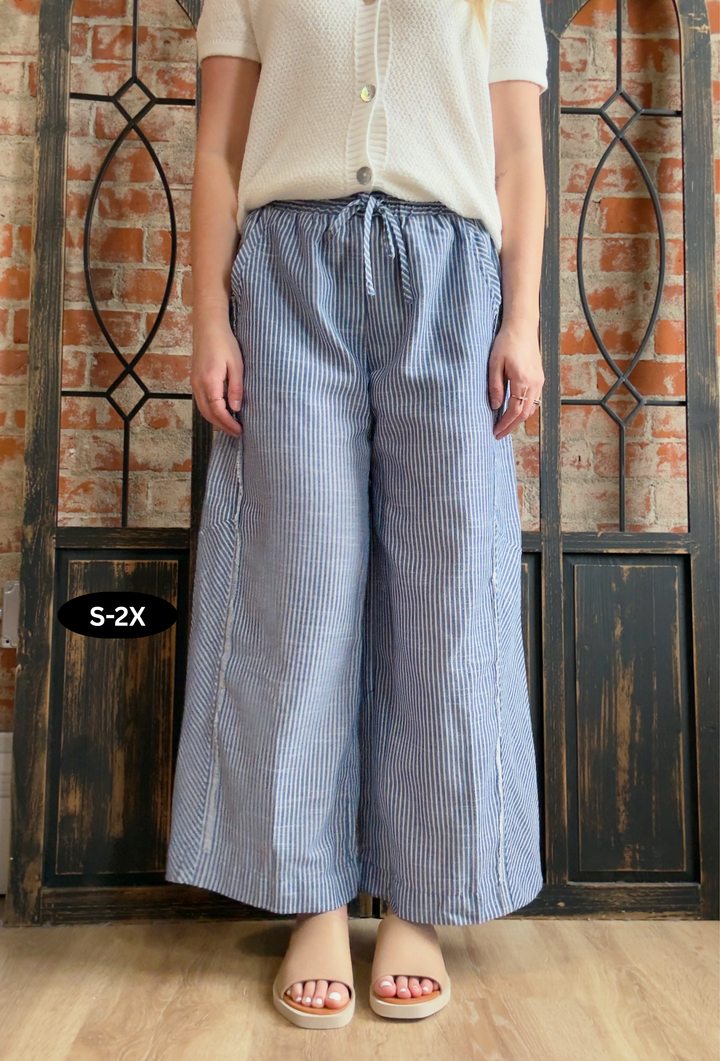 I'll Be Beachside Pinstripe Pant