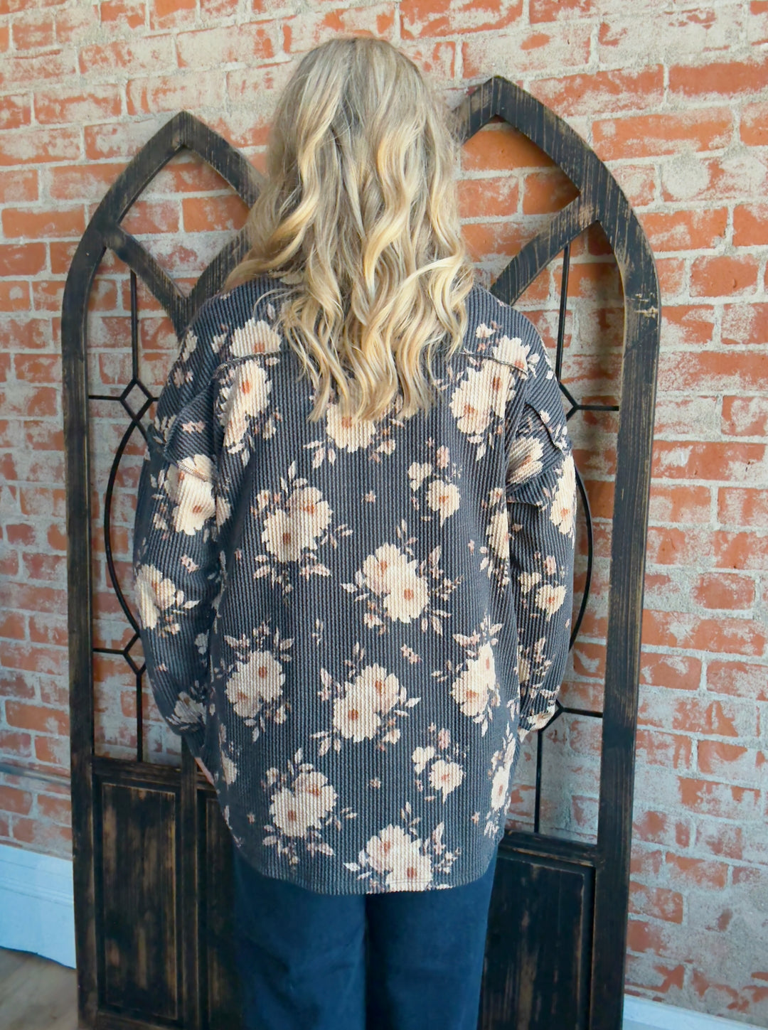 Pick Of The Day Ribbed Floral Shacket