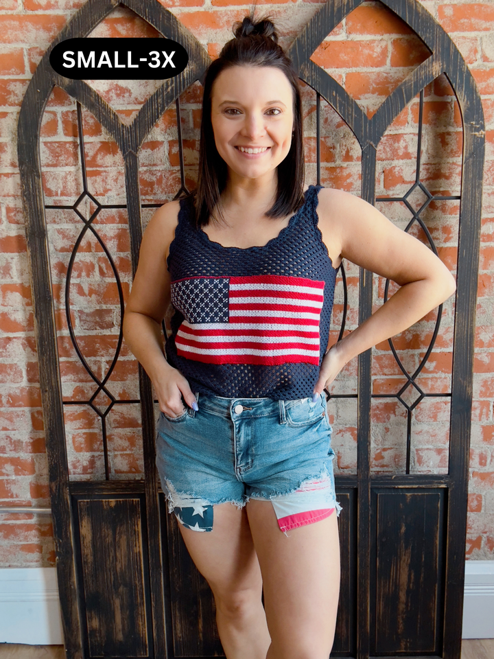 Crochet Flag Tank
