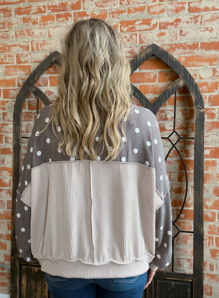 Repetitive Mindset Polka Dot Long Sleeve
