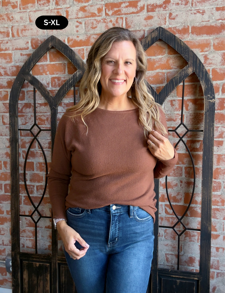 About It Waffle Sweater