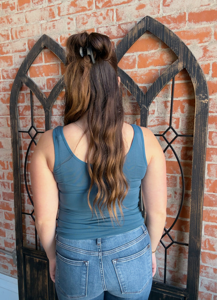 Favored Reversible Tank-Dark Teal