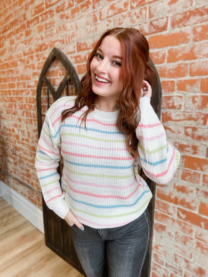 Always On My Mind Striped Sweater- 2 Colors
