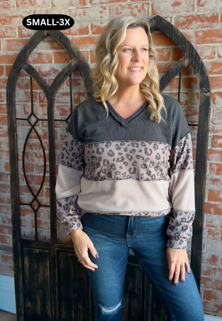 So The Story Goes Leopard Color Block