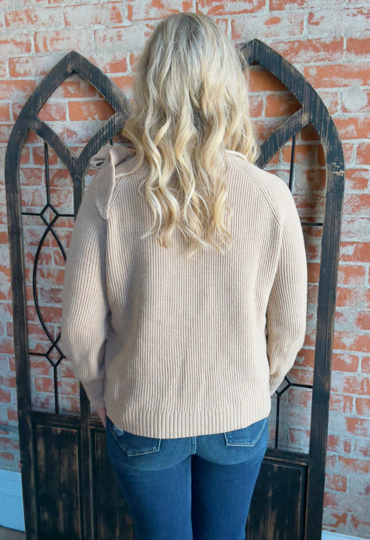 Feelin' Pretty Bow Sweater