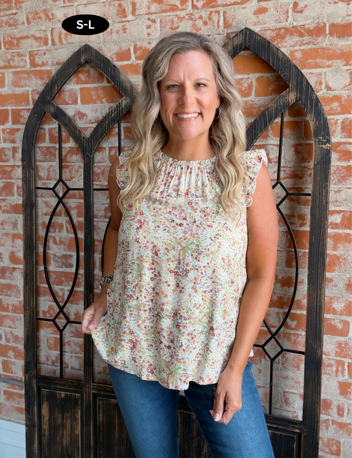 Lost In The Beauty Floral Tank
