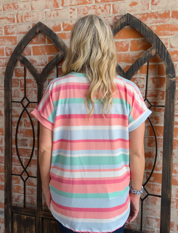 Summer Ready Striped Tee