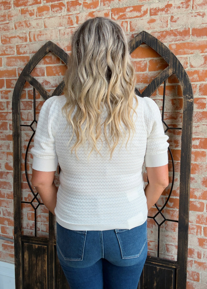 In The Shadows Puff Sleeve Sweater