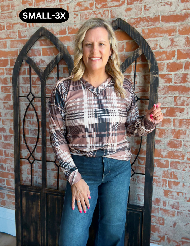 Plaid To Meet You Long Sleeve