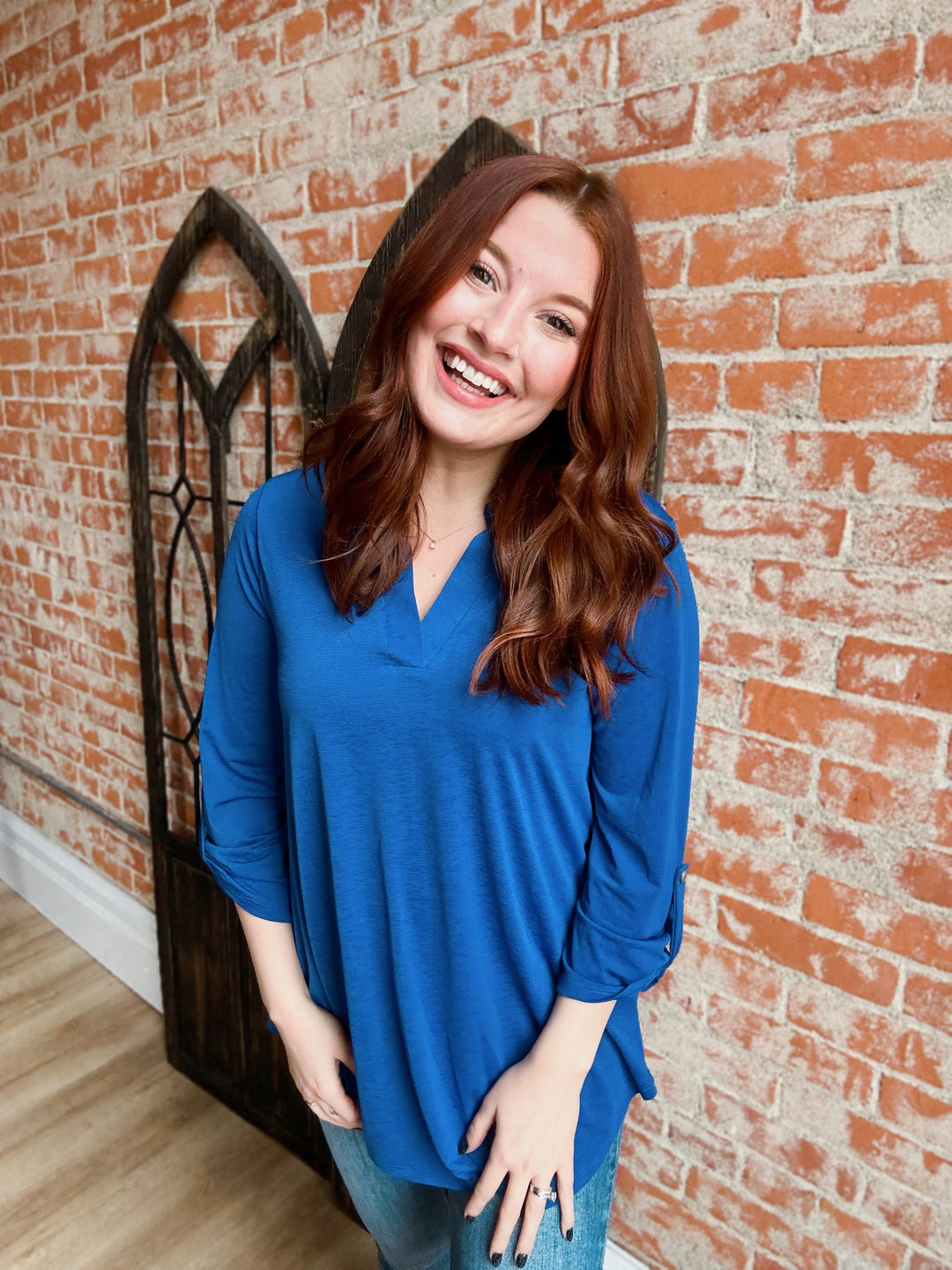 Royal Blue Classic Lizzy Blouse