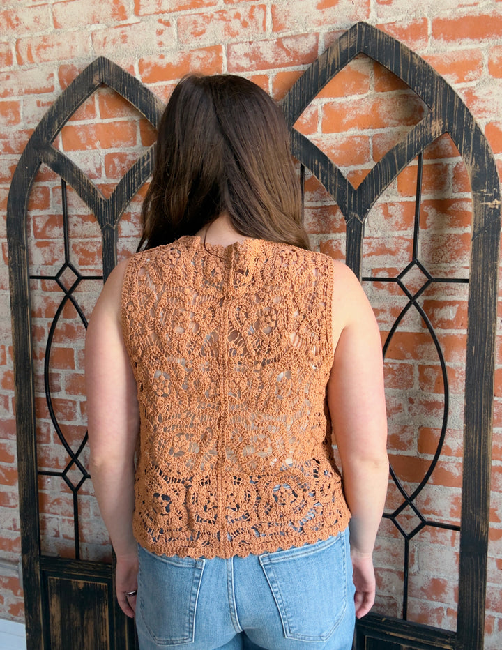 Leave Your Mark Crochet Sweater Vest