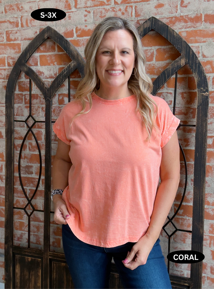 Noticing You Burnout Tee- Summer Colors