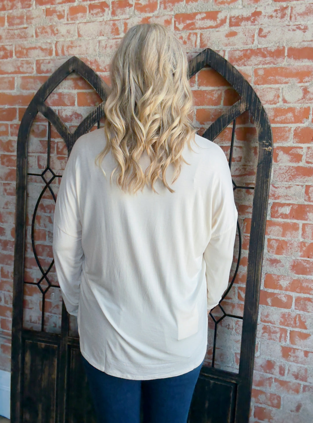 Always A Favorite Long Sleeve-Cream