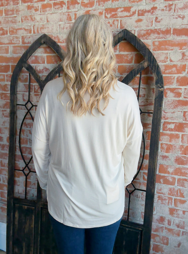 Always A Favorite Long Sleeve-Cream