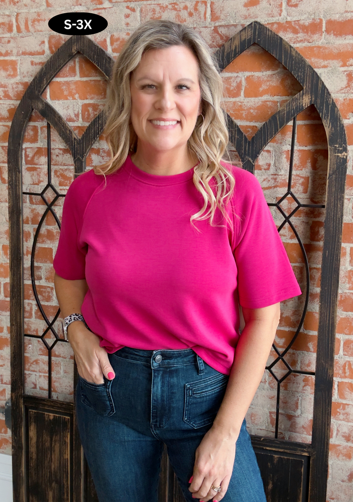 Keep It Chill 3.0 Scuba Tee-Pink Tones